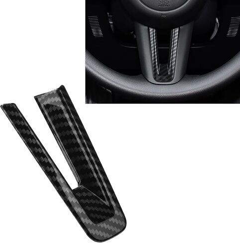 for Mazda 3 CX-30 CX-50 Accessories Sporty Car Dashboard Center Consoles Cover Trim Interior Decoration Sticker -Carbon Fiber Style in Saudi Arabia