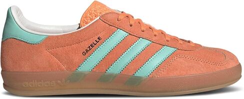 حذاء كرة قدم Adidas Gazelle Indoor Samba لكرة القدم، سهل البرتقالي/النعناع الشفاف/الصمغ، مقاس 4.5 in Saudi Arabia