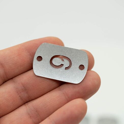 StayMax Rectangular Hollowed Stainless Steel Number Tags Key Tags with Two Holes (1-10) in Kuwait
