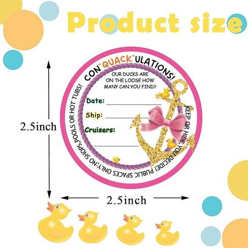 علامات بطة البط، علامات البط، علامة بطة مطاطية مبحرة، بطاقة لعبة البط، سلسلة مفاتيح بطة صفراء لطيفة ثلاثية الأبعاد مع علامات كروز، مجموعة من 20 قطعة (وردي) in Kuwait