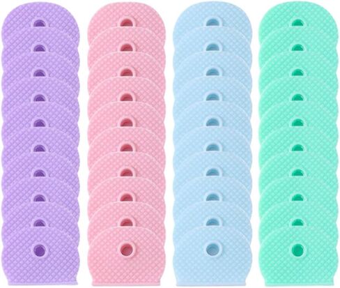 NUOBESTY الملحقات الرئيسية علامات معرف المفاتيح الملونة 40 قطعة أغطية المفاتيح قبعات أغطية المفاتيح الملونة أكمام المفاتيح السيليكون قبعات معرف المفاتيح قبعات المفاتيح الصغيرة معرفات مفاتيح السيليكون قبعات ملونة رئيسية in Kuwait