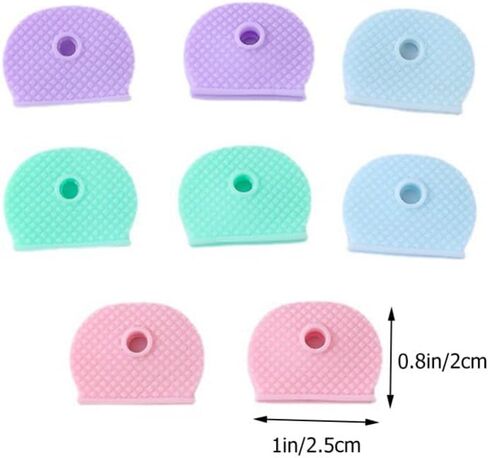 NUOBESTY الملحقات الرئيسية علامات معرف المفاتيح الملونة 40 قطعة أغطية المفاتيح قبعات أغطية المفاتيح الملونة أكمام المفاتيح السيليكون قبعات معرف المفاتيح قبعات المفاتيح الصغيرة معرفات مفاتيح السيليكون قبعات ملونة رئيسية in Kuwait