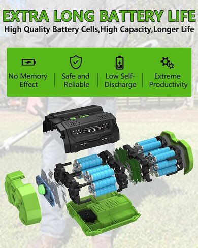 استبدال 5.0Ah لبطارية EGO 56V المتوافقة مع بطارية ليثيوم أيون EGO 56 فولت BA1400T BA2800 BA2800T BA4200 BA4200T المتوافقة مع أدوات الطاقة EGO 56V منفاخ أوراق الشجر بالمنشار in Kuwait
