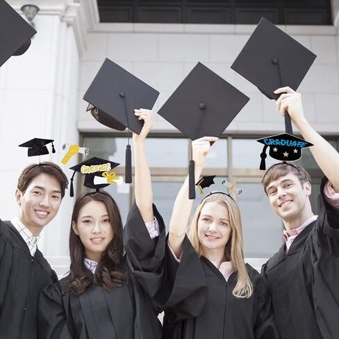 2023 Graduation Headband Bachelor Hat Head Bopper Party Hair Hoop Headdress Hair Decorations Headwear 1PCS in Saudi Arabia