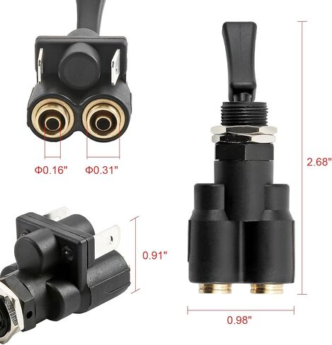 الهواء الكهربائية تبديل صمام مجداف التبديل K295-362-1 متوافق مع بيتربيلت كينوورث استبدال صمام التبديل على الخروج in Kuwait