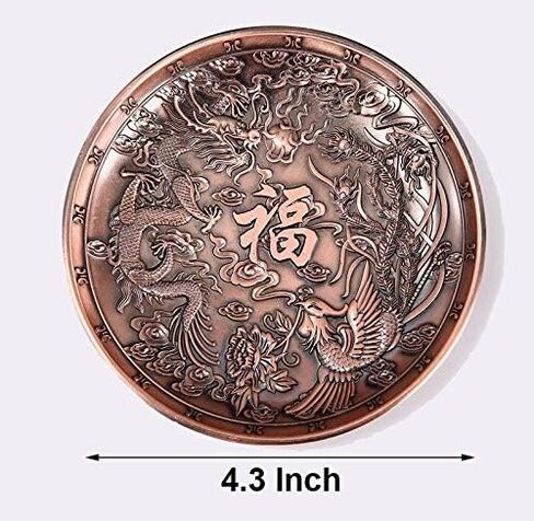 Iron Plate Small Candle Holder, Copper, Decorative Pedestal Pillar Candle Stand, Rustic Metal Christmas Tea Light Holder for Wax Candles, Incense Cone or Stick Burner (Copper) in Saudi Arabia