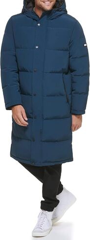 DKNY Men's Arctic Cloth Hooded Extra Long Parka Jacket in Saudi Arabia