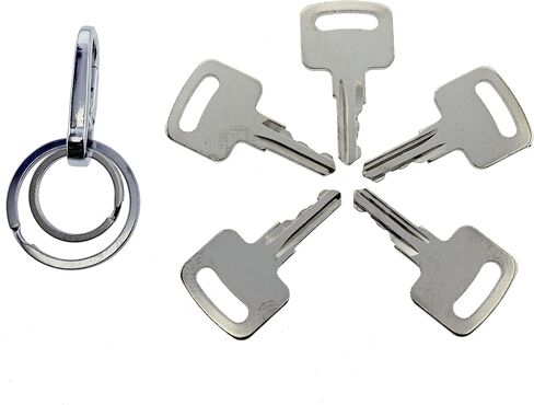 JEENDA (5) Ignition Keys 455 with a Nice Keychain for Scissor Lift Boom Lifts Genie Skyjack Terex Snorkel Manlift Upright in Saudi Arabia
