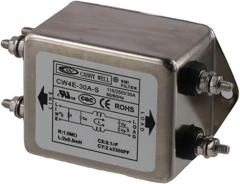 CW4E-30A-S مثبط الضوضاء، تيار متردد 115/250 فولت، تداخل كهرومغناطيسي، مكيف خط تيرميانل، فلتر EMI للطاقة 50/60 هرتز لمفتاح إمداد الطاقة in Saudi Arabia