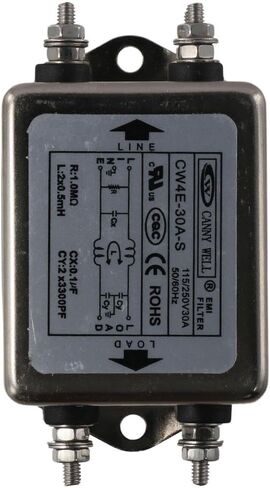 CW4E-30A-S مثبط الضوضاء، تيار متردد 115/250 فولت، تداخل كهرومغناطيسي، مكيف خط تيرميانل، فلتر EMI للطاقة 50/60 هرتز لمفتاح إمداد الطاقة in Saudi Arabia
