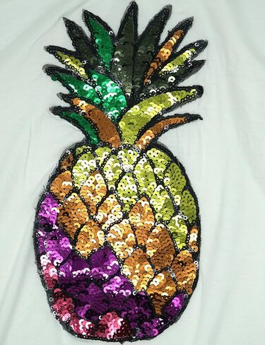 Shiny Sequin Colorful Pineapple Summer Tropical Women's Tank Top in Saudi Arabia
