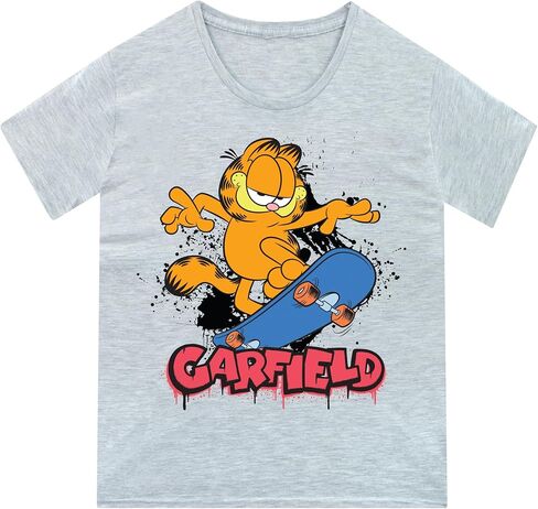 Garfield Shirt | Cat Tshirt | Novelty Boys' T-Shirts | Skateboard Boys Tee in Saudi Arabia