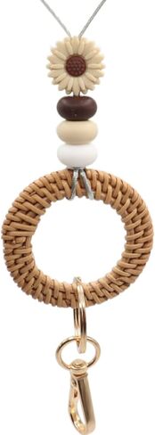 حبل مدرسي من Boho لشارة الهوية، حبال مطرزة من السيليكون اللطيفة للنساء لشارة العمل المكتبية والممرضات الطلابية in Kuwait