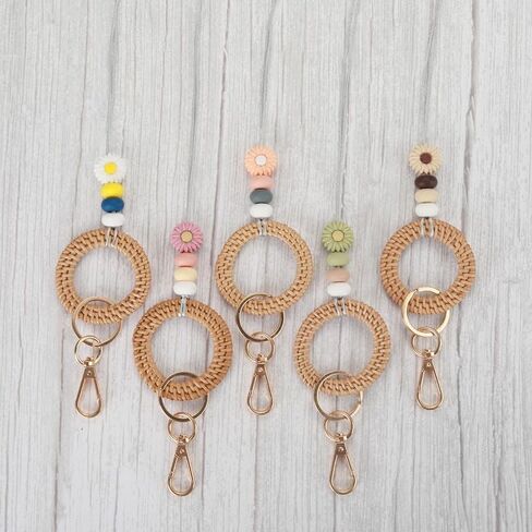 حبل مدرسي من Boho لشارة الهوية، حبال مطرزة من السيليكون اللطيفة للنساء لشارة العمل المكتبية والممرضات الطلابية in Kuwait