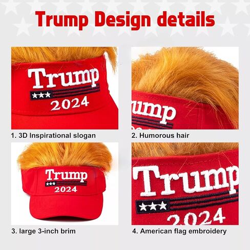قبعة بيسبول MAGA بتصميم فريد من نوعه من منتجات ترامب مع شعار ترامب 2024 مطرز لدعم وهدية أنيقة in Kuwait