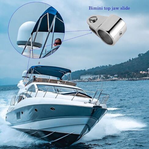 Bimini Top Jaw Slide 4PCS Marine Boat Hardware Bimin Top Hardware 316 Stainless Steel Inside Dia 7/8 or 1INCH in Kuwait