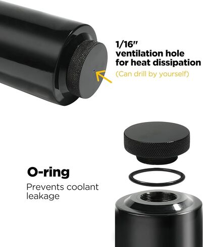 خزان تبريد الزيت الفائض لمبرد السيارة سعة 800 مل، خزان توسيع سائل التبريد العالمي، خزان تبريد من الألومنيوم لخزان الفائض مع خرطوم in Kuwait