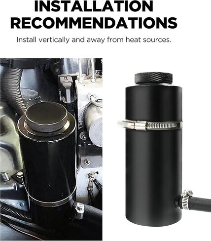 خزان تبريد الزيت الفائض لمبرد السيارة سعة 800 مل، خزان توسيع سائل التبريد العالمي، خزان تبريد من الألومنيوم لخزان الفائض مع خرطوم in Kuwait