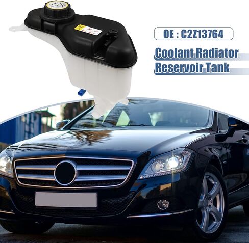 X AUTOHAUX 1 مجموعة خزان المبرد المبرد C2Z13764 C2C41899 زجاجة توسيع تجاوز المبرد مع غطاء ومستشعر لجاكوار S-Type V6 3.0L 2000-2008 in Saudi Arabia