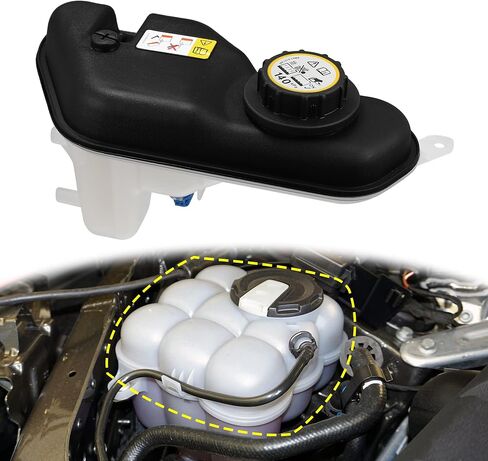 X AUTOHAUX 1 مجموعة خزان المبرد المبرد C2Z13764 C2C41899 زجاجة توسيع تجاوز المبرد مع غطاء ومستشعر لجاكوار S-Type V6 3.0L 2000-2008 in Saudi Arabia