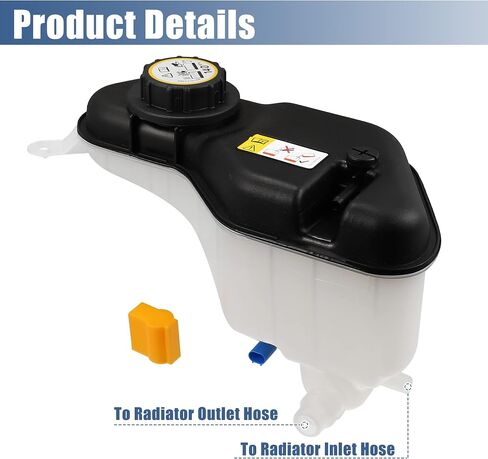 X AUTOHAUX 1 مجموعة خزان المبرد المبرد C2Z13764 C2C41899 زجاجة توسيع تجاوز المبرد مع غطاء ومستشعر لجاكوار S-Type V6 3.0L 2000-2008 in Saudi Arabia