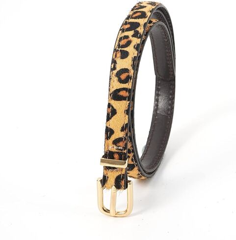 Handmade Leopard Print Women's Top-Level Leather Fashion Belt for Jeans, for Women Dresses in Saudi Arabia