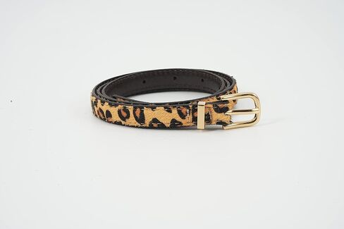 Handmade Leopard Print Women's Top-Level Leather Fashion Belt for Jeans, for Women Dresses in Saudi Arabia