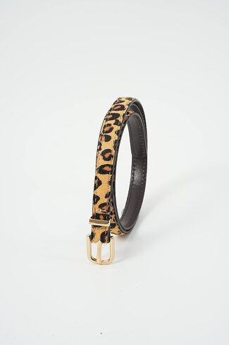 Handmade Leopard Print Women's Top-Level Leather Fashion Belt for Jeans, for Women Dresses in Saudi Arabia