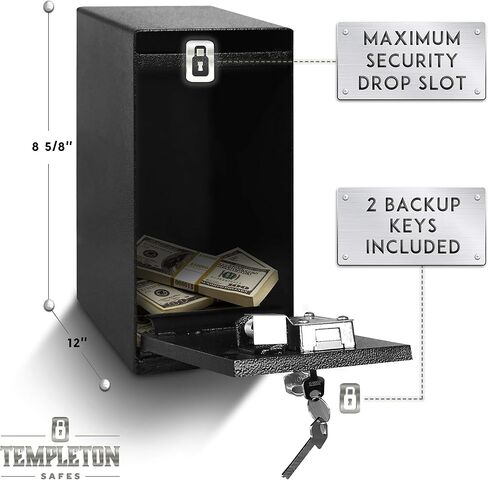 Templeton Safes Key Lock Depository Drop Safes, Single Lock, 4 Keys Included in Saudi Arabia