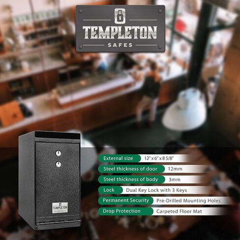 Templeton Safes Key Lock Depository Drop Safes, Single Lock, 4 Keys Included in Saudi Arabia
