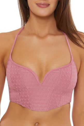 ISABELLA ROSE مشد حورية البحر القياسي على شكل حرف U للنساء من ISABELLA ROSE، بيكيني علوي طويل، قابل للتعديل، ربطة خلفية، ملابس سباحة منفصلة in Kuwait