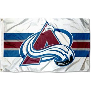 Colorado Avalanche White 3x5 Feet Banner Flag