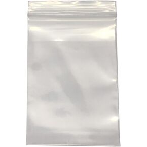 3.93x5.2 Inch Plastic Zip Bags 3.9 mil Thick, Resealable Zipper Lock,Strong & Durable Poly Bags 100 Pcs, for Storage, Packaging, Shipping