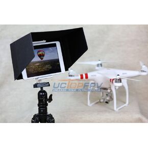 7 Inch Tablet Sun Hood Sun Shade Black with Tripod Mount Compatible for All Version iPad mini for Phantom 4 3 Professional Advanced Inspire 1 Phantom 2 Vision+ FC40 Transmitter Mount in Saudi Arabia