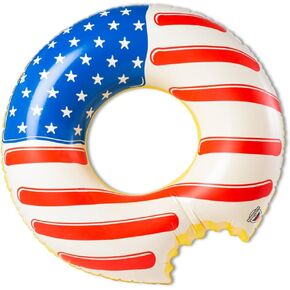 BigMouth Inc. American Pool Float، لعبة حمام سباحة أو شاطئ صيفية قابلة للنفخ من الفينيل المتين