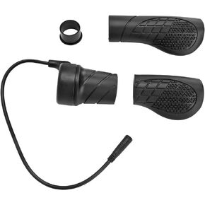 VBESTLIFE Electric Bike Twist Throttle Grip, Right Hand Sensitive Stable Speed Control Handle with Waterproof Plug for Middle Motor