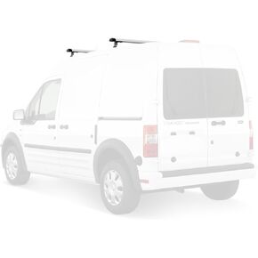 Transit Connect 2008-13 J1000 Bolt-on Ladder roof Rack 50" Bars White