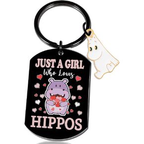 Hippos Keychain Hippo Gifts For Women Girl Hippo Decor Hippopotamus House Hippo Lovers Teen Girl Stuff Christmas Hippo Stuffed Animals Keyring in Saudi Arabia