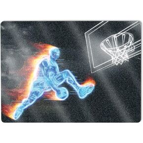 MightySkins Glossy Glitter Skin Compatible with Microsoft Surface Laptop 5 13.5" Full Wrap Kit - Glow Basketball | Protective Durable High-Gloss Glitter Finish | Easy to Apply | Made in The USA