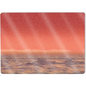 MightySkins Glossy Glitter Skin Compatible with Microsoft Surface Laptop 5 13.5" Full Wrap Kit - Red Horizon | Protective, Durable High-Gloss Glitter Finish | Easy to Apply | Made in The USA