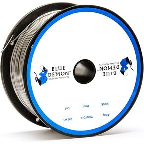 Blue Demon E71TGS X .030" X 2 LB MIG/GMAW Gasless Flux Core Carbon Steel Welding Wire, All Position, Easy Slag Removal, Formulated to Provide Porosity-Free, X-Ray Quality Welds