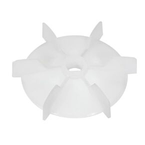 uxcell Motor Fan Blade 103mmx14mm D Shape Bore White Engineering Plastic with 6 Vanes