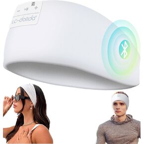 LC-dolida Sleep Headphones Headband Bluetooth 5.4, Sports Headband Earphones Wireless with Speaker Microphone USB C for Women Sleeping Gift Workout Jogging Yoga Insomnia Travel Meditation, Butterfly in Saudi Arabia