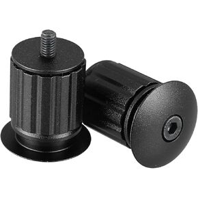 X AUTOHAUX 1 Pair Aluminum Alloy 17.5-22mm Handlebar End Plugs for Road Mountain Bicycle Adjustable Handlebar Bike Bar Ends