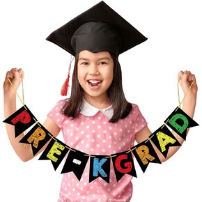 Pre-K Graduation Photo Prop Preschool Graduation Party Decorations Last Day of School Sign(PRE-KGRAD)
