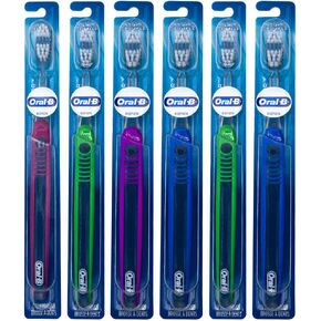 Oral-B Indicator Toothbrushes 35, Compact Soft (Colors Vary) - Pack of 6