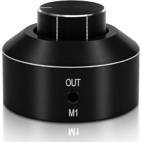KGUSS Mini Active Volume Control Knob Volume Controller 3.5mm Audio Adjuster PC Speaker Amplifier Switcher,Volume Control Knob Speaker Audio Adjuster for Win10/8/7/Vista/XP/Mac KL