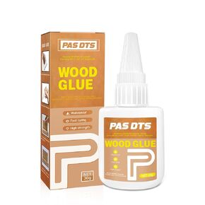 30g Wood Glue - Anti-Yellowing, Instant Strong Adhesive for Bonding Oak, Walnut, Mahogany, Furniture, Crafts, & Edges - Ideal for Woodworking Projects