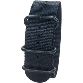 Bertucci DX3 B-114B Black/Black ION 26mm Nylon Watch Band