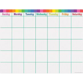 Teacher Created Resources® Colorful Calendar Write-On/Wipe-Off Chart